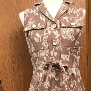 Taylor Draw-String Shirtdress